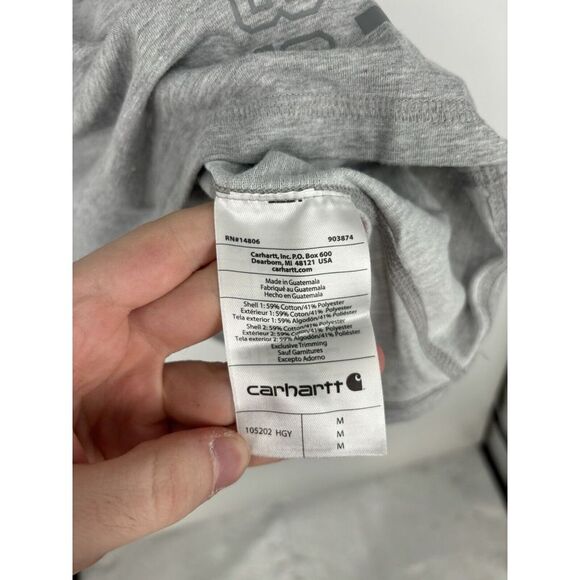 Carhartt Force Graphic Spell Out‎ Logo Short Sleeve Tee 105202 HGY Mens Medium - Picture 6 of 7